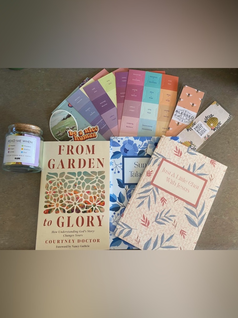 Christian Bundle- Prayer Journal, Bible tabs, book, etc